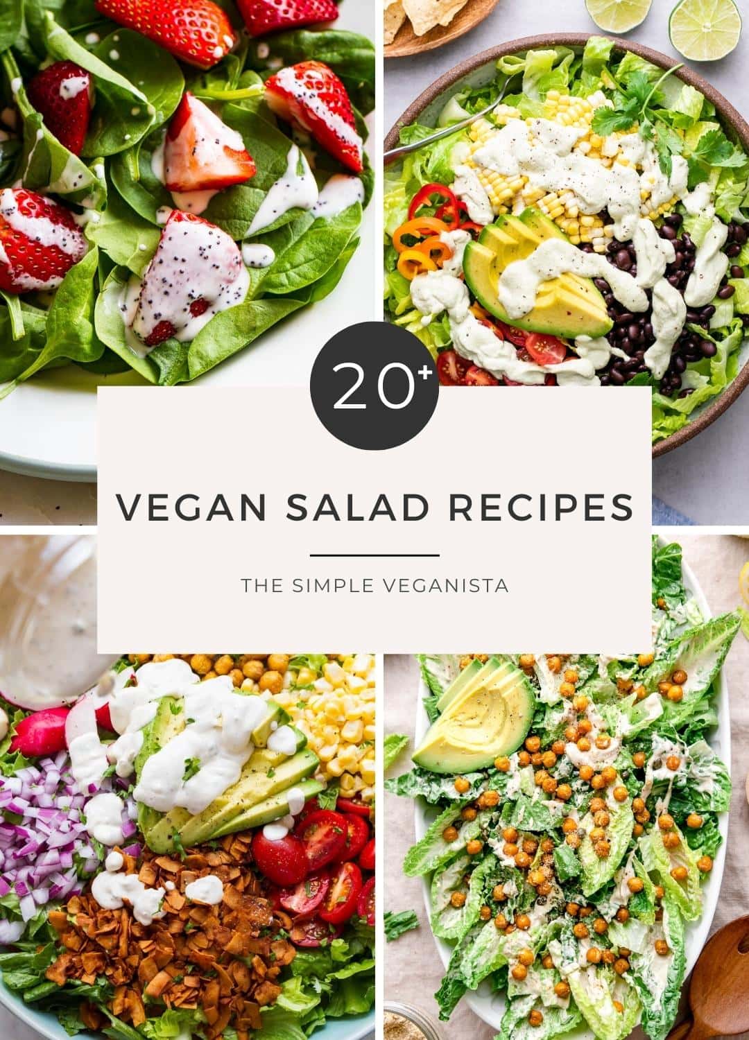 20+ Best Vegan Salad Recipes (Fresh, Flavorful & Nutrient-Rich)