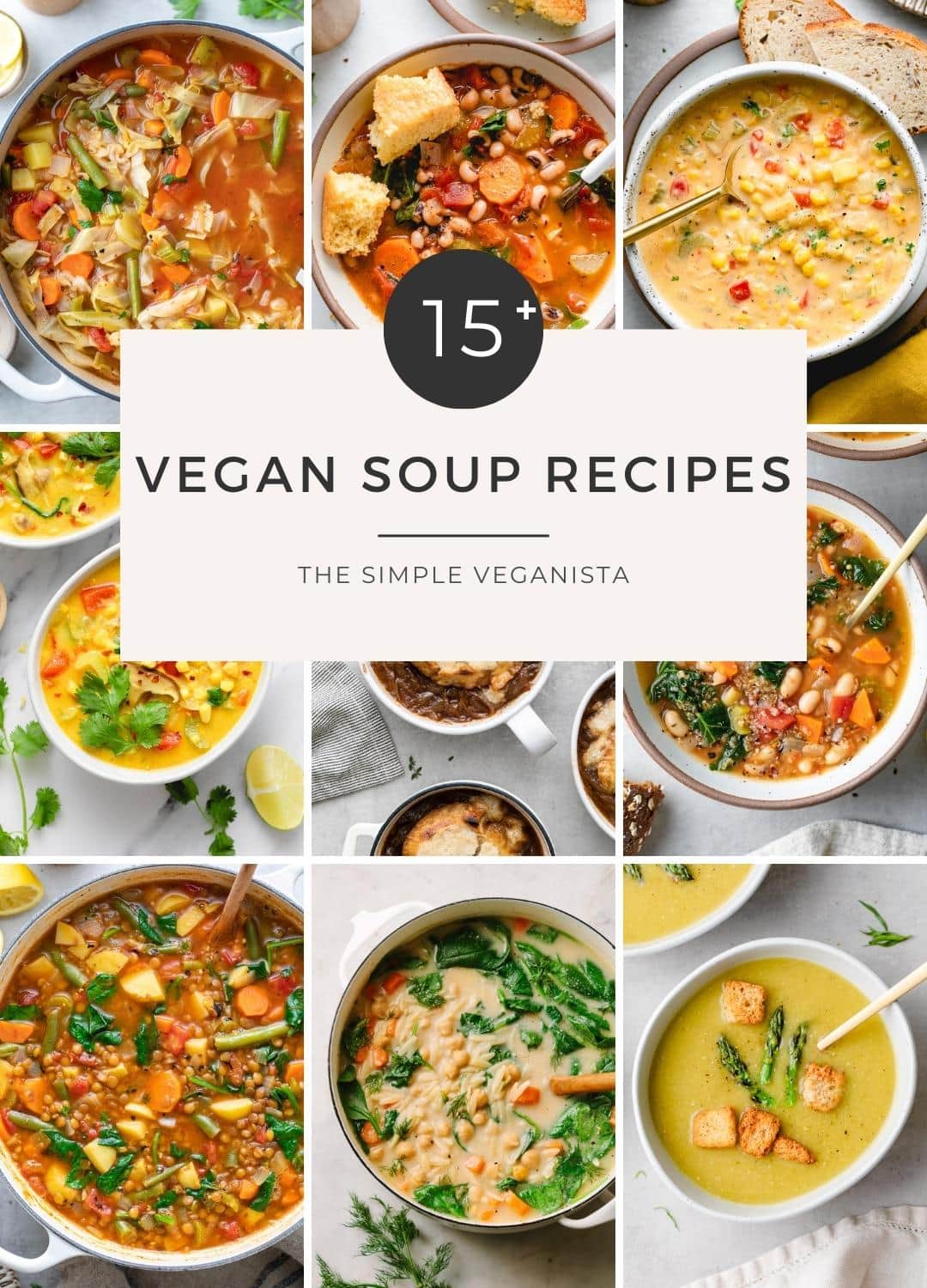 15+ Vegan Soup Recipes (Easy + Healthy)